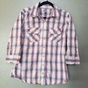 Carhartt 3/4 Sleeve Plaid Shirt